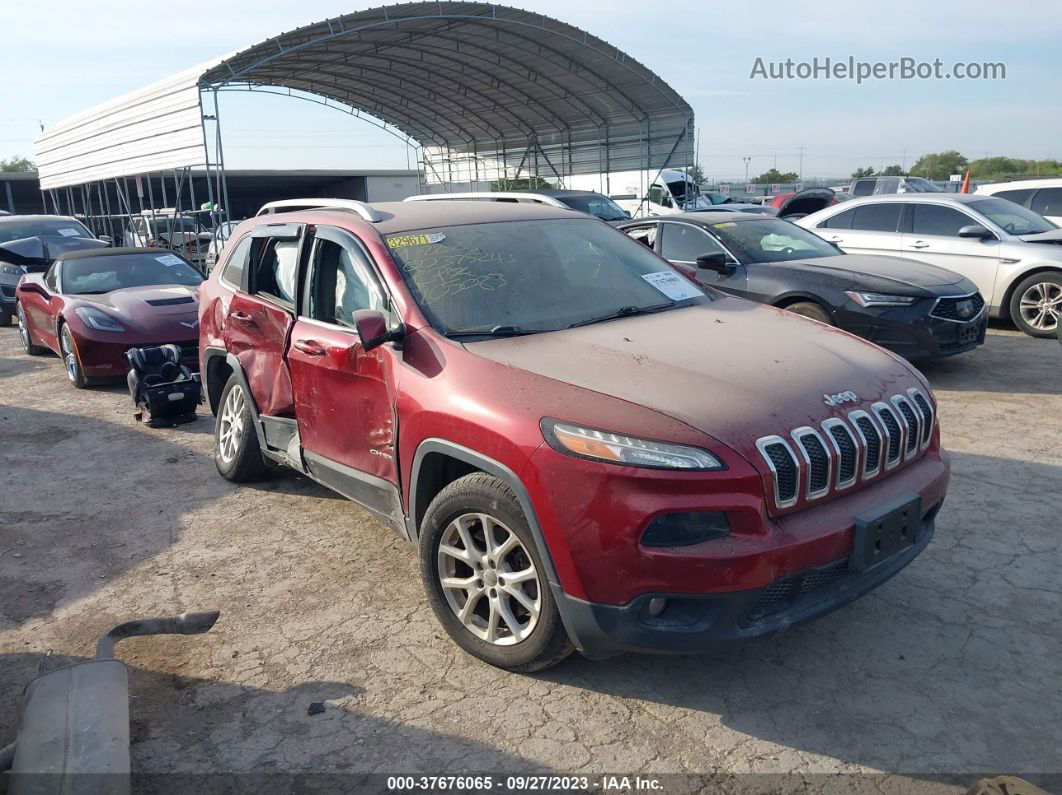 2016 Jeep Cherokee Latitude Red vin: 1C4PJMCS2GW205083