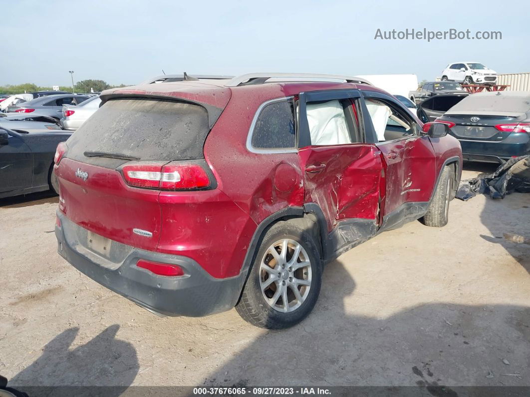 2016 Jeep Cherokee Latitude Red vin: 1C4PJMCS2GW205083