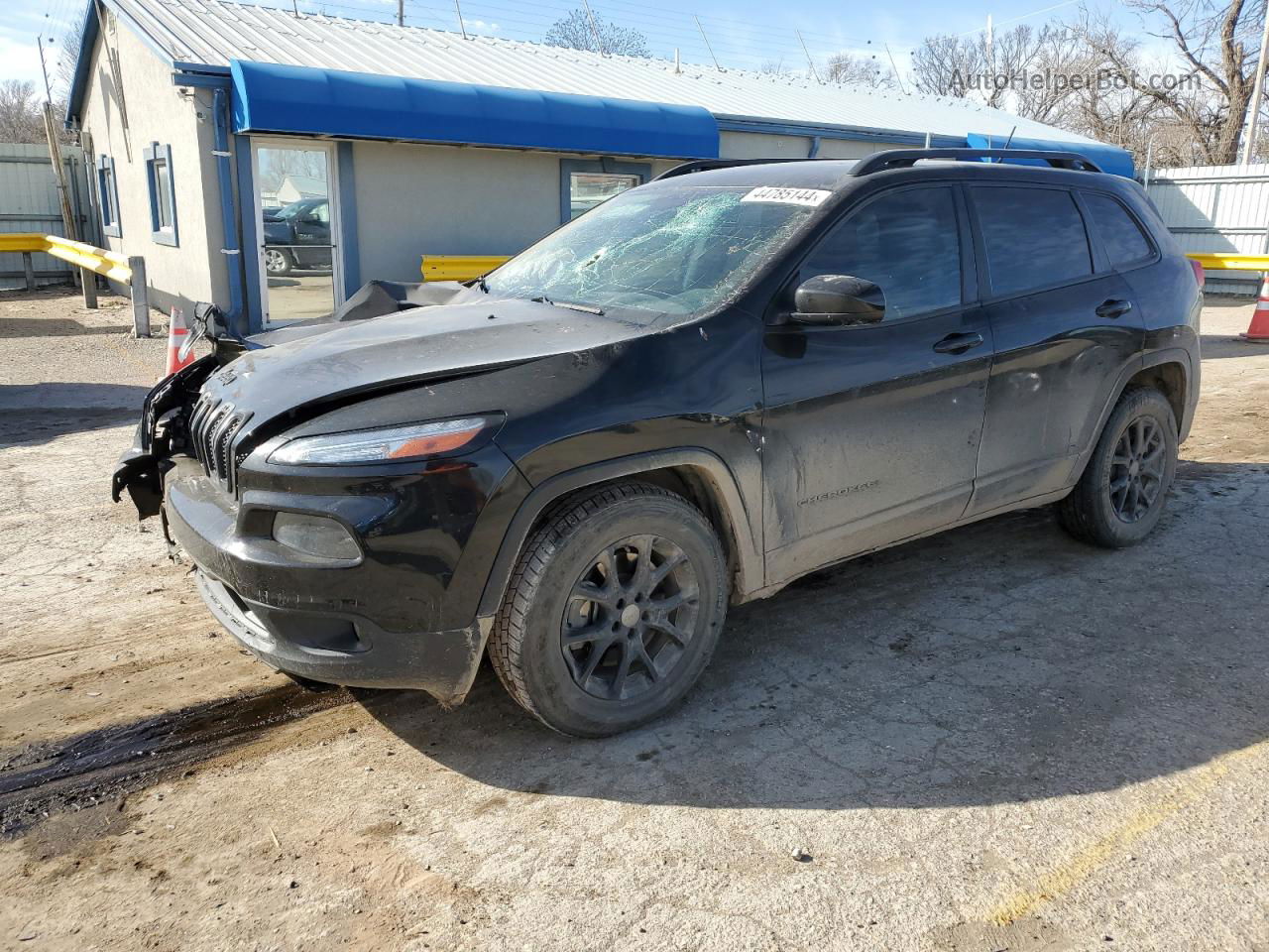 2014 Jeep Cherokee Latitude Black vin: 1C4PJMCS3EW297995