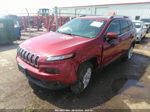 2015 Jeep Cherokee Latitude Maroon vin: 1C4PJMCS3FW687481