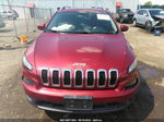 2015 Jeep Cherokee Latitude Maroon vin: 1C4PJMCS3FW687481