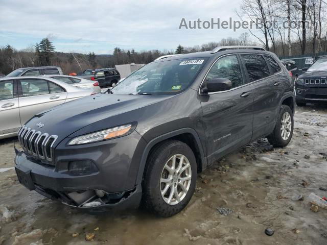 2015 Jeep Cherokee Latitude Gray vin: 1C4PJMCS3FW753236