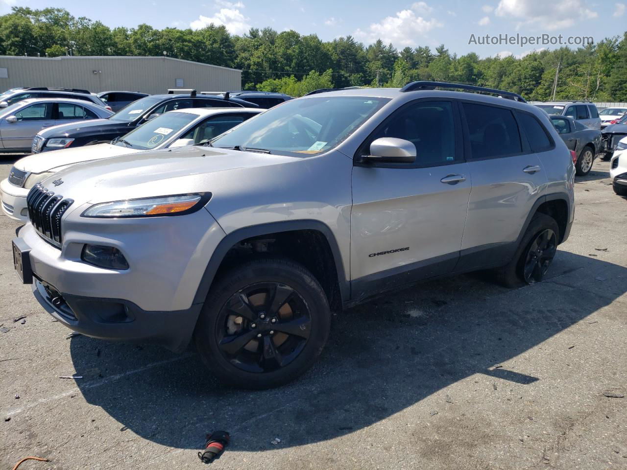 2015 Jeep Cherokee Latitude Gray vin: 1C4PJMCS3FW792490