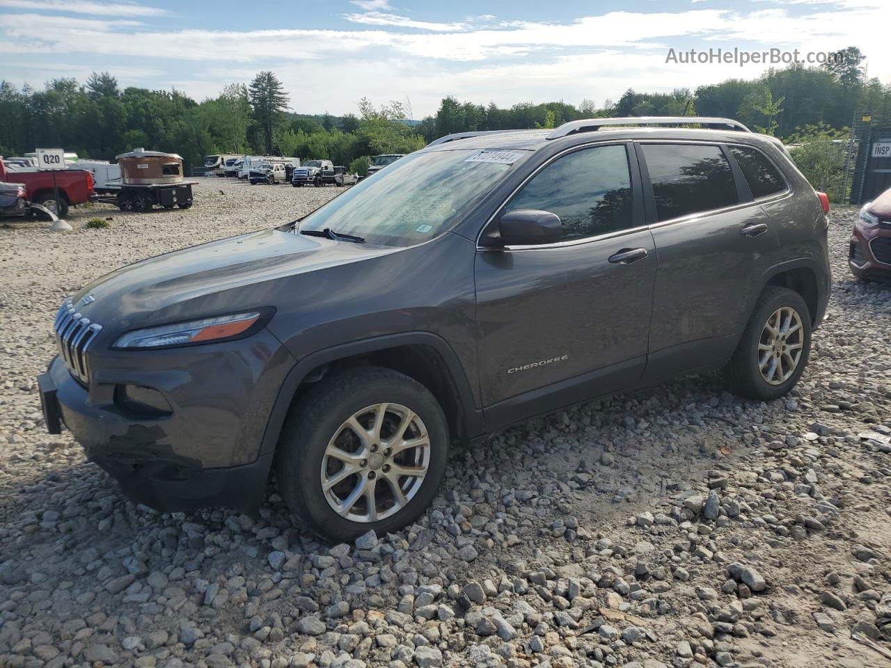 2014 Jeep Cherokee Latitude Серый vin: 1C4PJMCS4EW151038