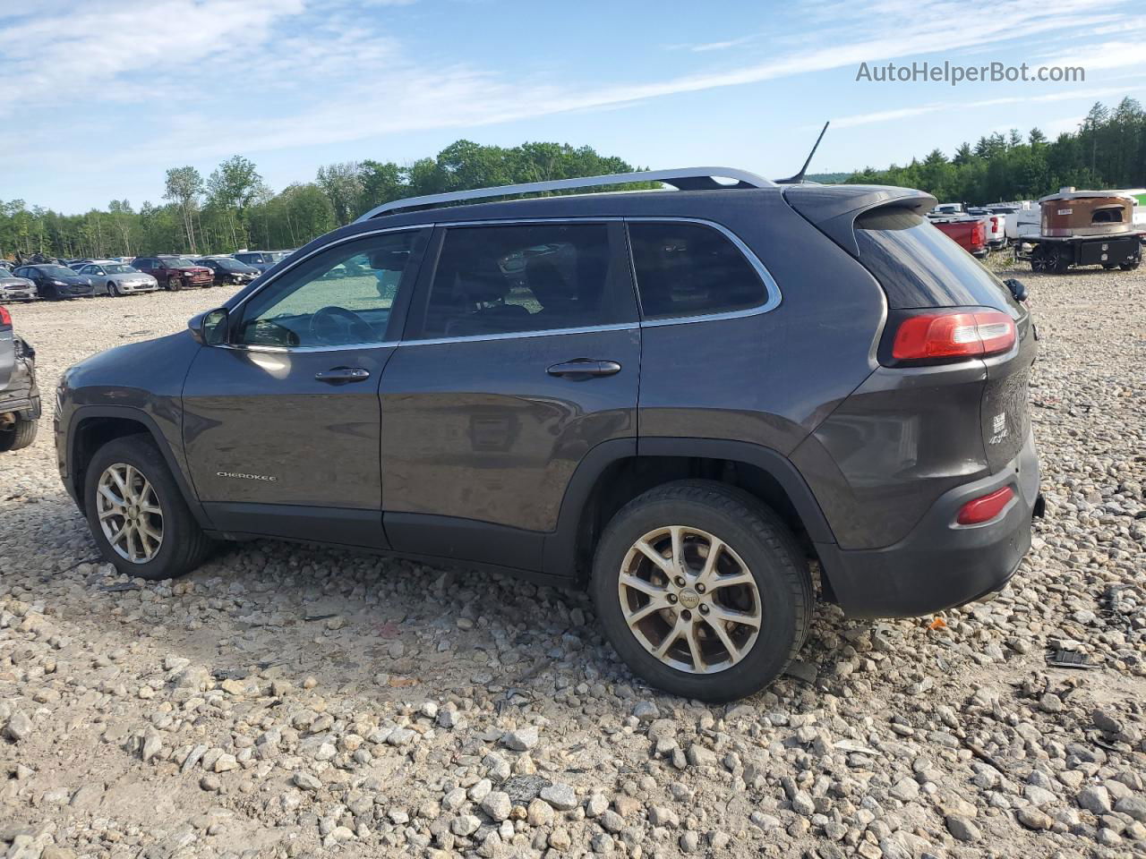 2014 Jeep Cherokee Latitude Gray vin: 1C4PJMCS4EW151038