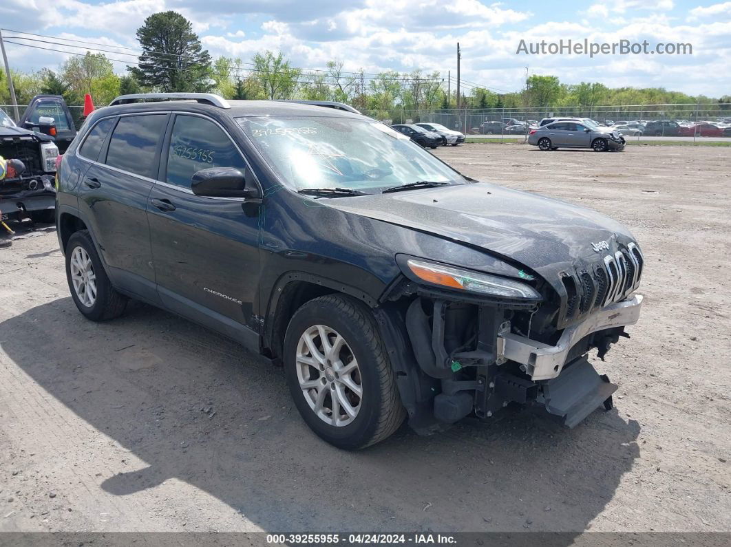 2015 Jeep Cherokee Latitude Black vin: 1C4PJMCS4FW787184