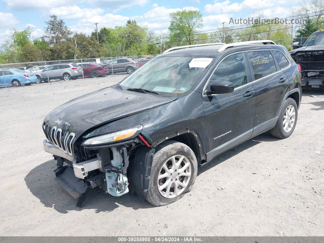 2015 Jeep Cherokee Latitude Black vin: 1C4PJMCS4FW787184