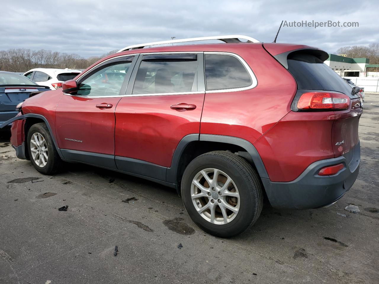 2016 Jeep Cherokee Latitude Красный vin: 1C4PJMCS4GW227859