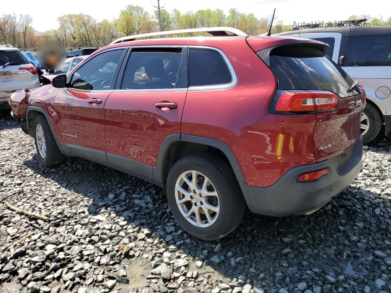 2016 Jeep Cherokee Latitude Red vin: 1C4PJMCS4GW333924