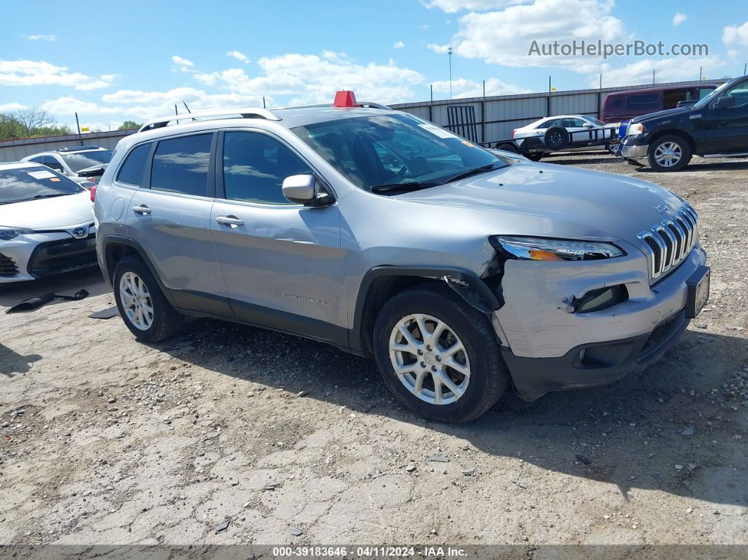 2014 Jeep Cherokee Latitude Silver vin: 1C4PJMCS5EW124799