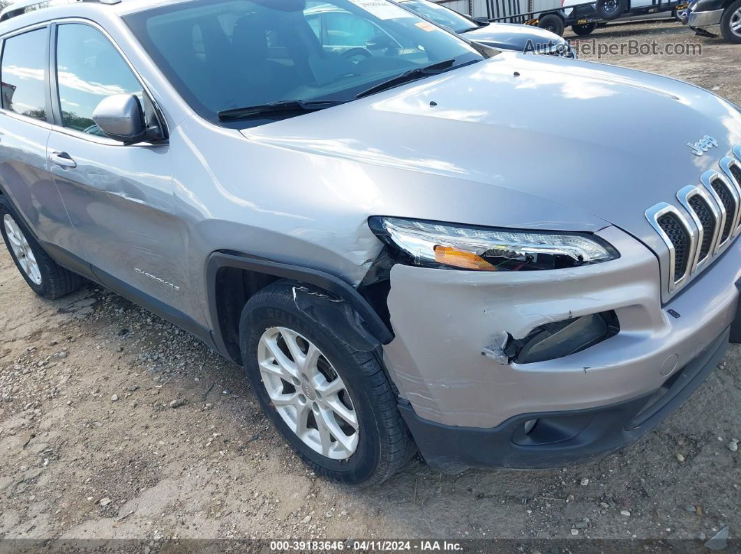 2014 Jeep Cherokee Latitude Silver vin: 1C4PJMCS5EW124799