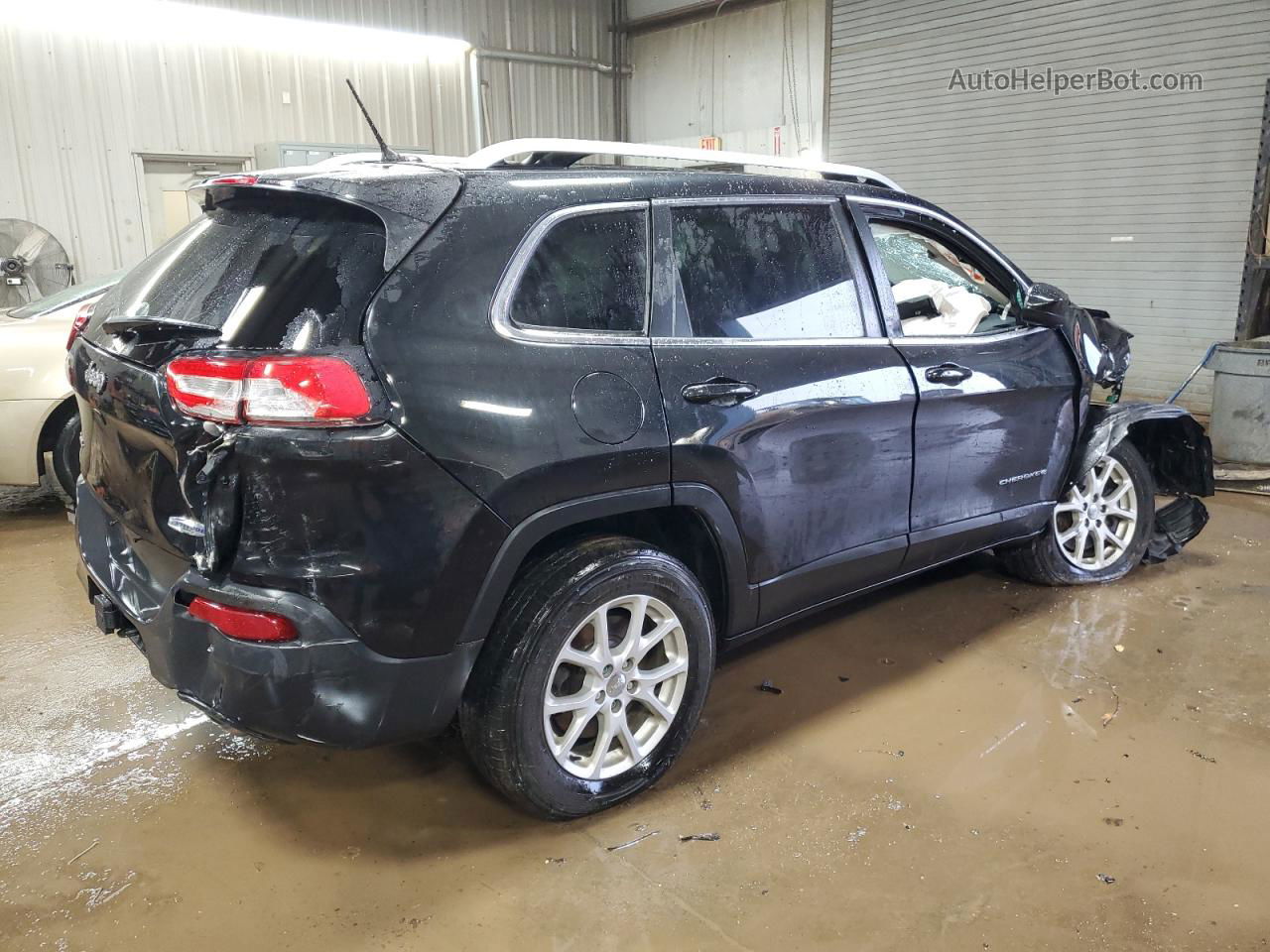 2014 Jeep Cherokee Latitude Черный vin: 1C4PJMCS5EW220058