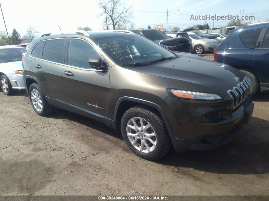 2014 Jeep Cherokee Latitude Green vin: 1C4PJMCS5EW260477