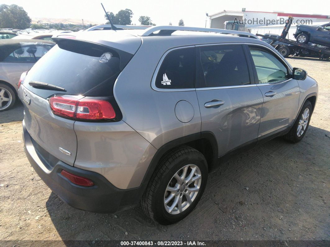 2014 Jeep Cherokee Latitude Серебряный vin: 1C4PJMCS5EW297027