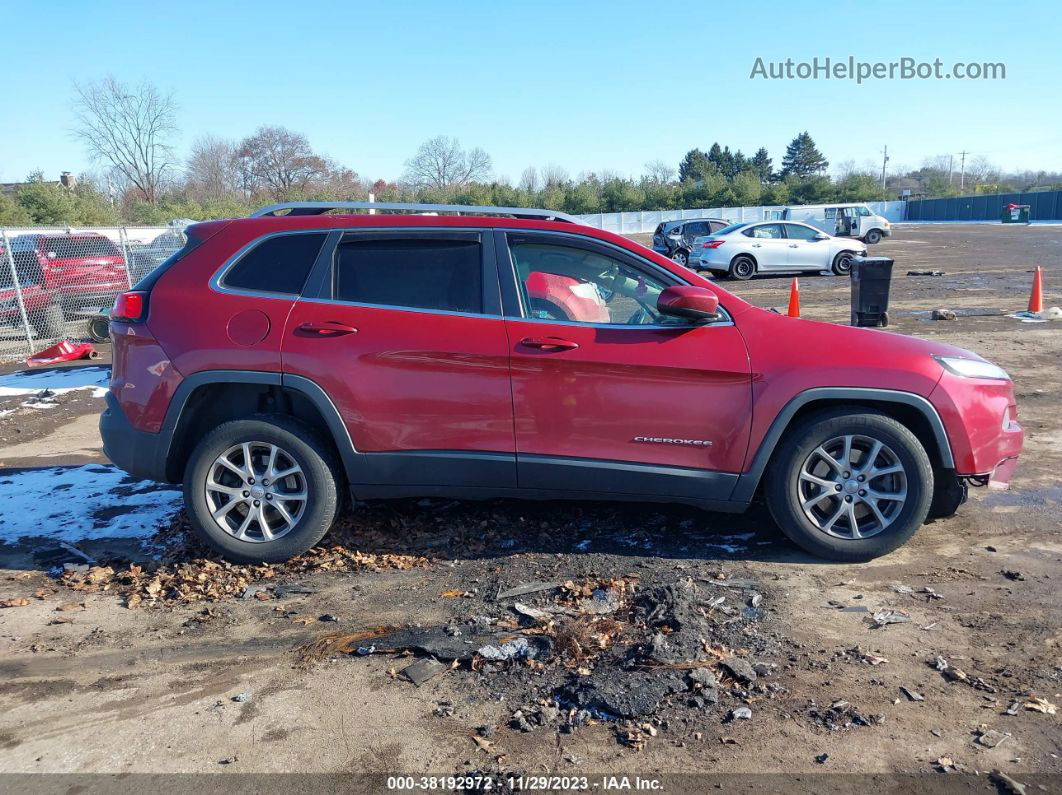 2016 Jeep Cherokee Latitude Красный vin: 1C4PJMCS5GW139693