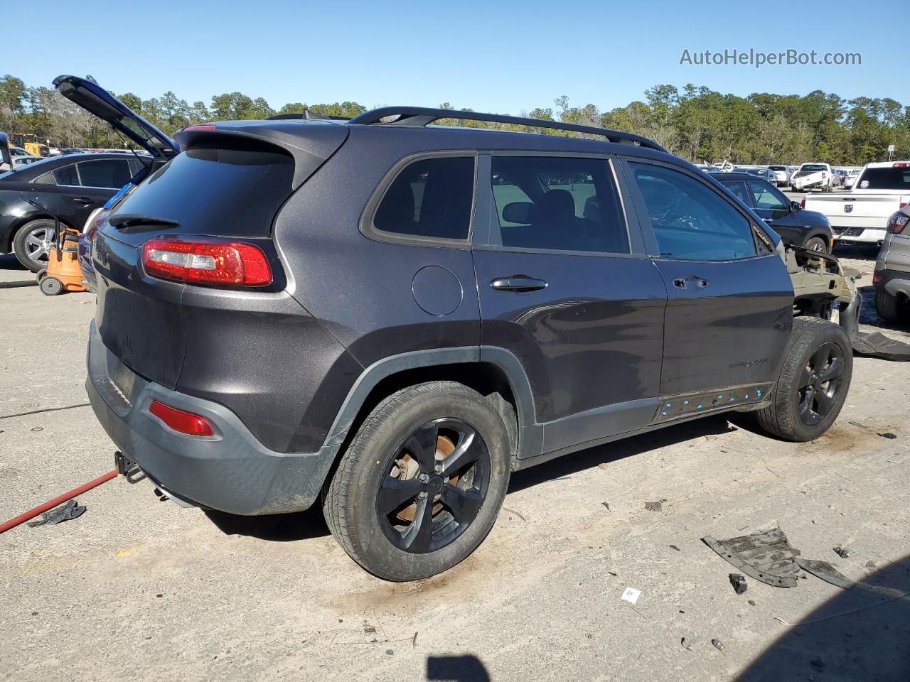 2016 Jeep Cherokee Latitude Серый vin: 1C4PJMCS5GW219270