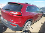 2016 Jeep Cherokee Latitude Maroon vin: 1C4PJMCS5GW261955