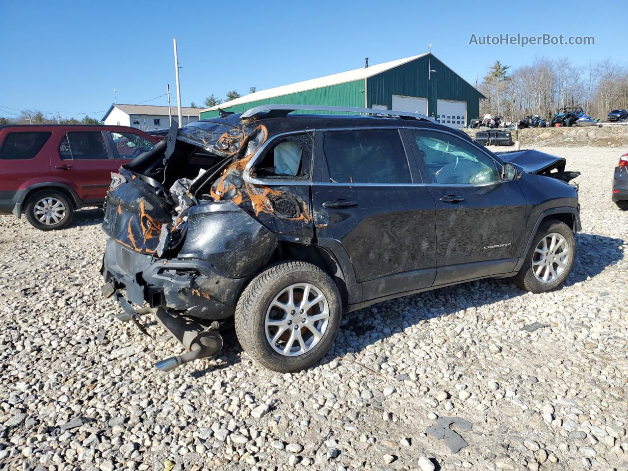 2014 Jeep Cherokee Latitude Black vin: 1C4PJMCS6EW100558