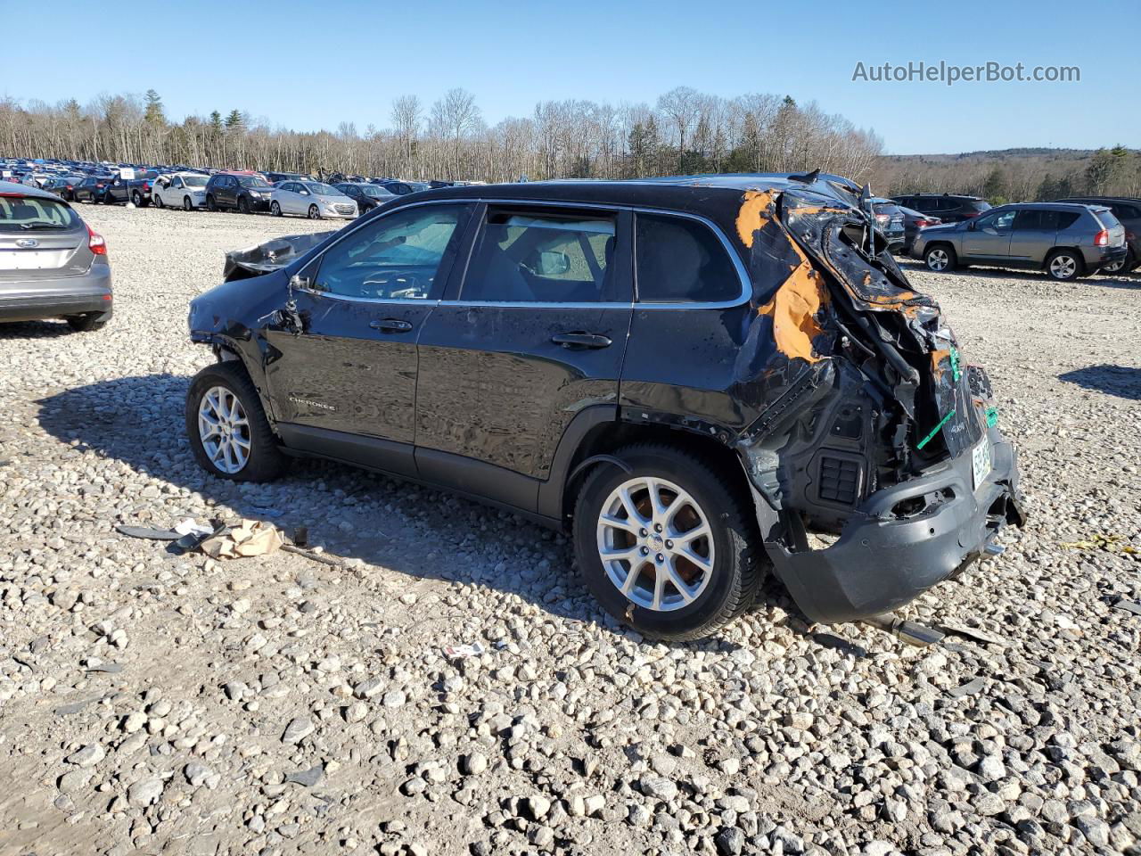 2014 Jeep Cherokee Latitude Black vin: 1C4PJMCS6EW100558