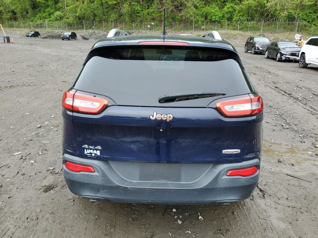 2014 Jeep Cherokee Latitude Blue vin: 1C4PJMCS6EW226533