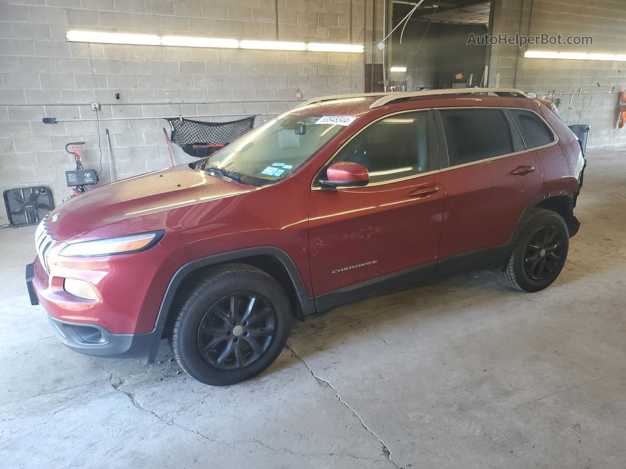 2016 Jeep Cherokee Latitude Red vin: 1C4PJMCS6GW145888