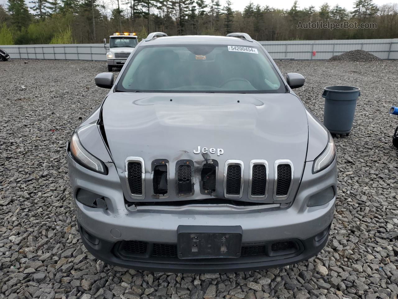 2016 Jeep Cherokee Latitude Gray vin: 1C4PJMCS6GW239866