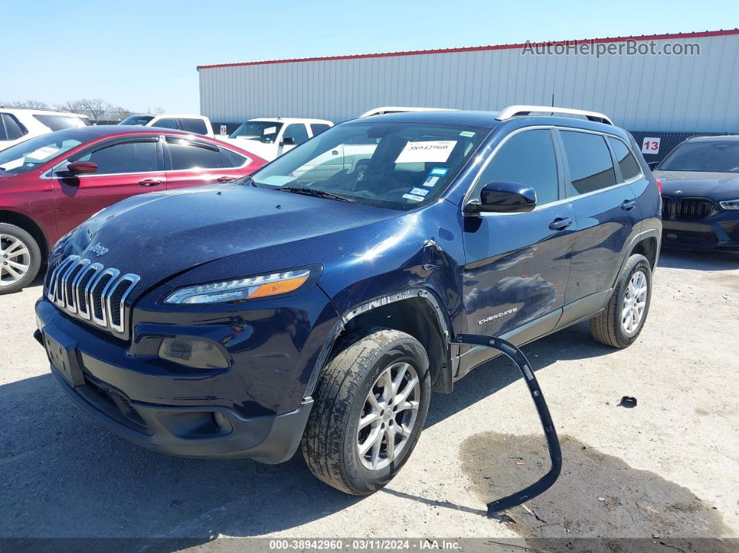 2014 Jeep Cherokee Latitude Синий vin: 1C4PJMCS7EW127820