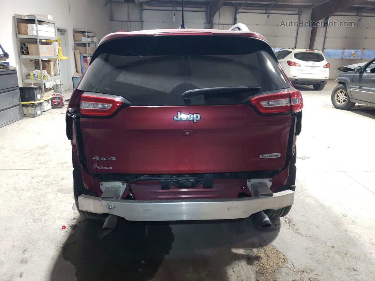 2014 Jeep Cherokee Latitude Burgundy vin: 1C4PJMCS7EW145069