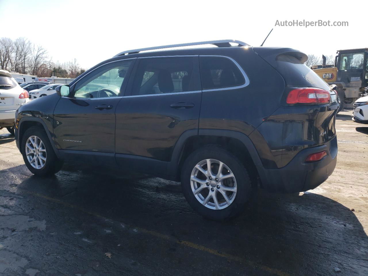 2014 Jeep Cherokee Latitude Black vin: 1C4PJMCS7EW252137