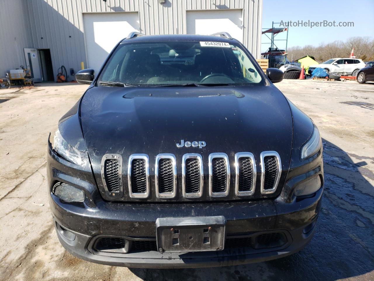 2014 Jeep Cherokee Latitude Black vin: 1C4PJMCS7EW252137