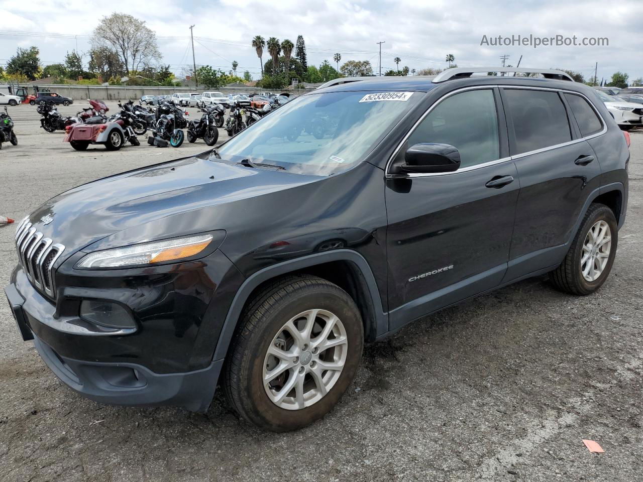 2015 Jeep Cherokee Latitude Black vin: 1C4PJMCS7FW639286