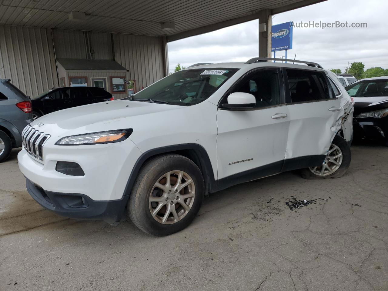 2016 Jeep Cherokee Latitude White vin: 1C4PJMCS7GW143678