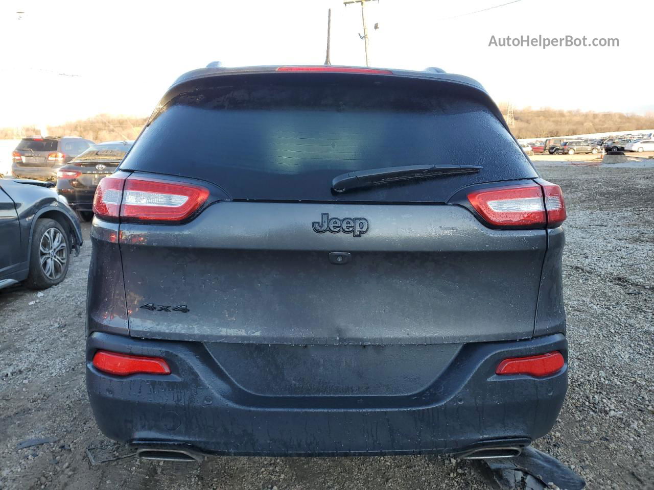 2016 Jeep Cherokee Latitude Серый vin: 1C4PJMCS7GW144846