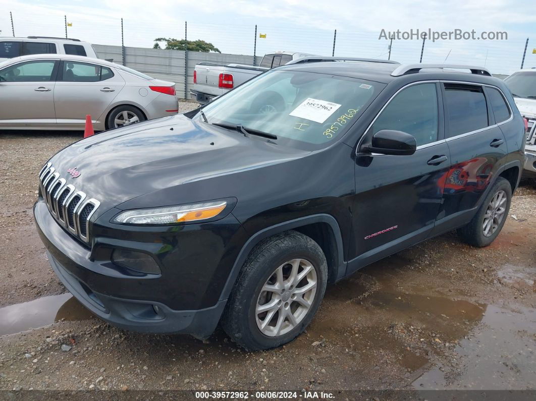 2014 Jeep Cherokee Latitude Черный vin: 1C4PJMCS8EW107799