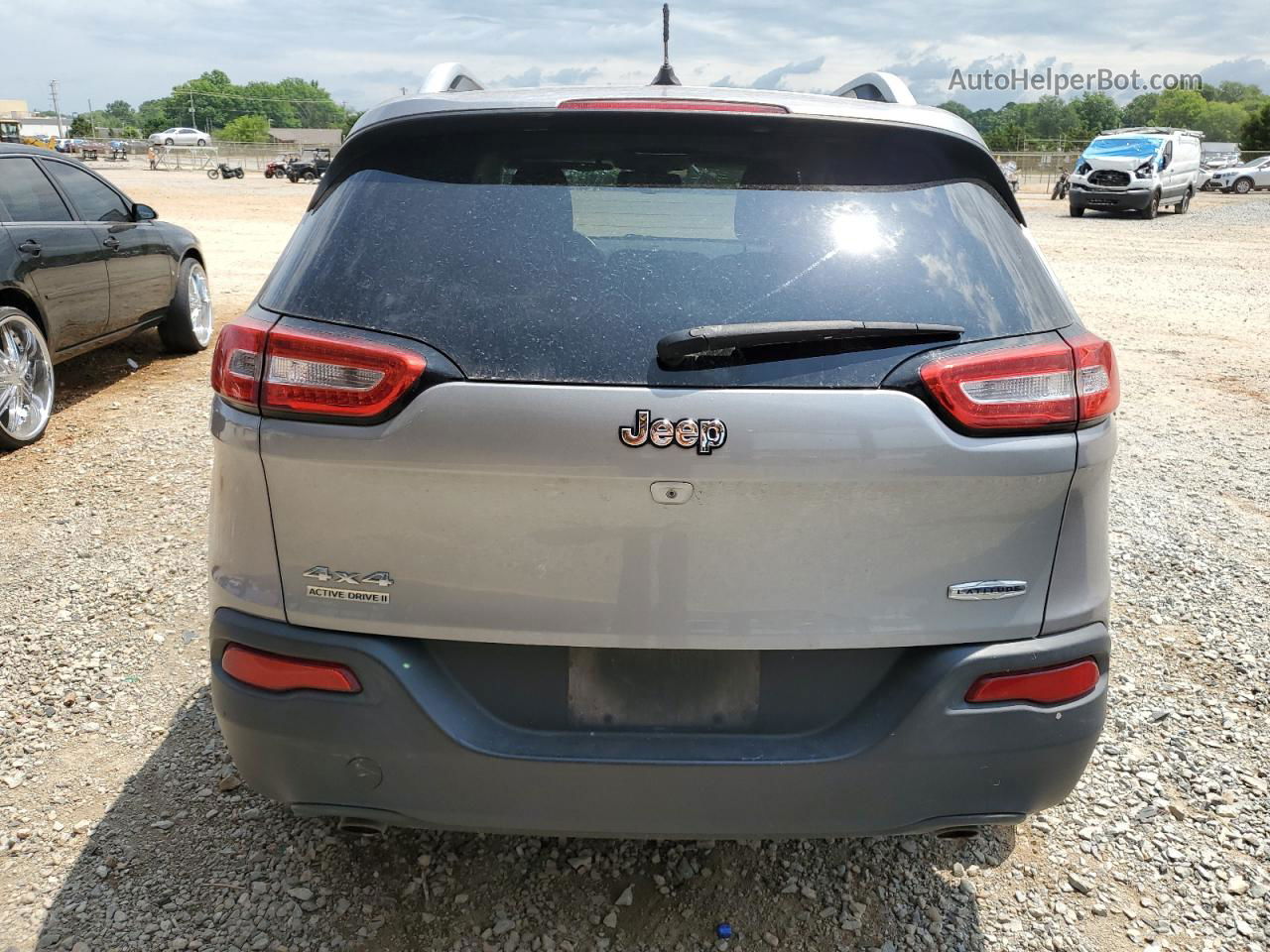 2014 Jeep Cherokee Latitude Gray vin: 1C4PJMCS8EW201987