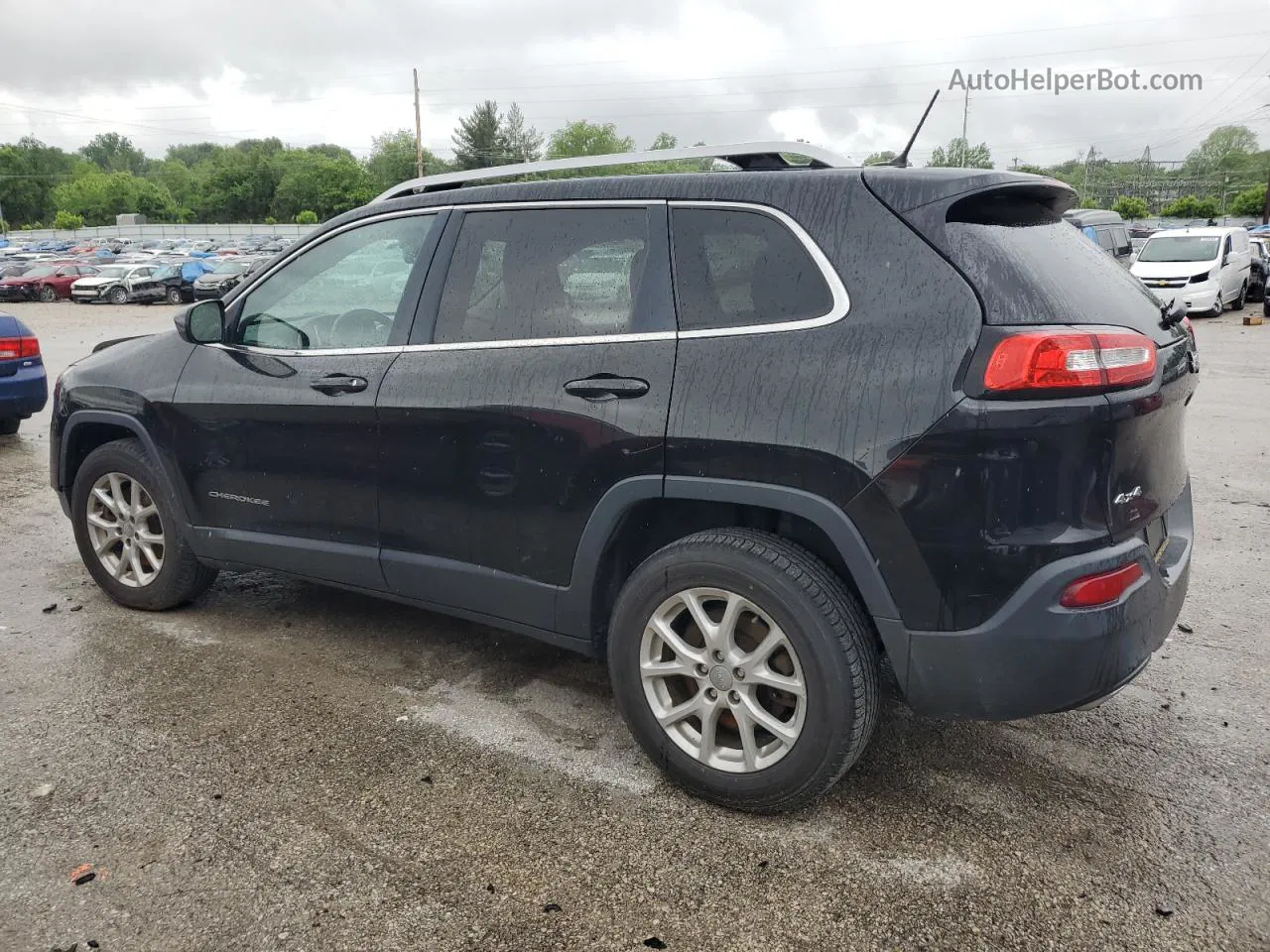 2015 Jeep Cherokee Latitude Black vin: 1C4PJMCS8FW583519