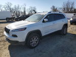 2014 Jeep Cherokee Latitude White vin: 1C4PJMCS9EW184035