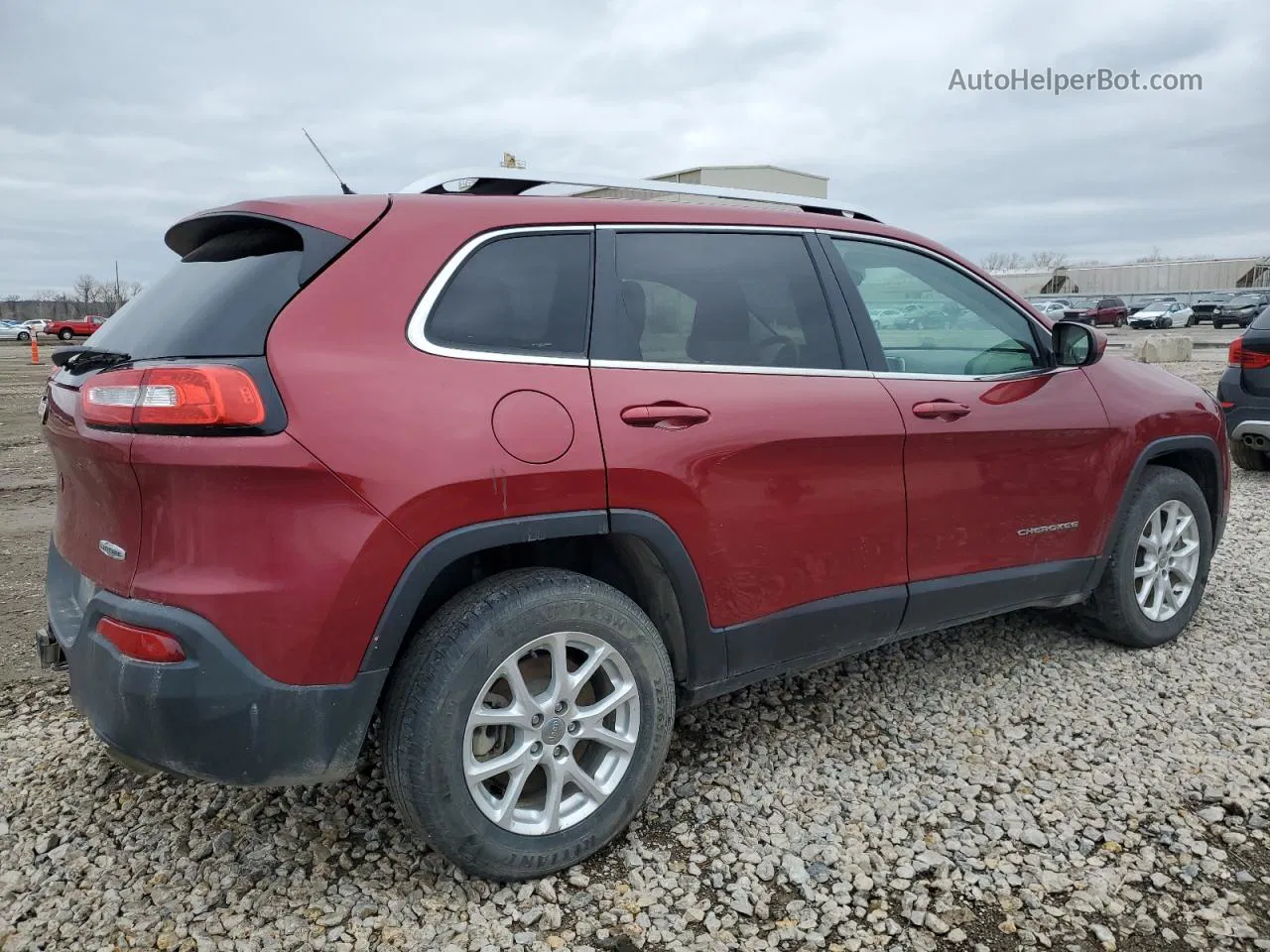 2014 Jeep Cherokee Latitude Burgundy vin: 1C4PJMCS9EW230348