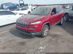 2014 Jeep Cherokee Latitude Maroon vin: 1C4PJMCS9EW246114