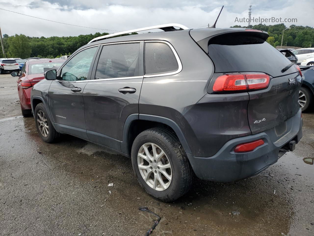 2014 Jeep Cherokee Latitude Gray vin: 1C4PJMCS9EW248154