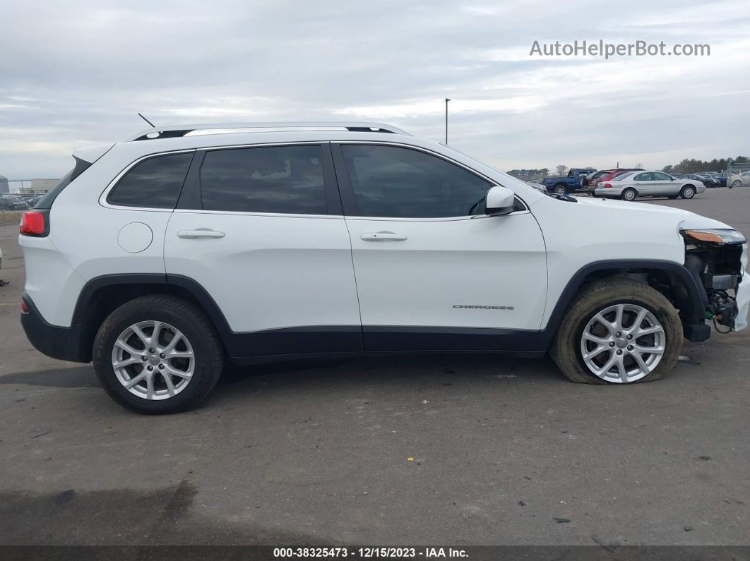 2014 Jeep Cherokee Latitude White vin: 1C4PJMCS9EW248672