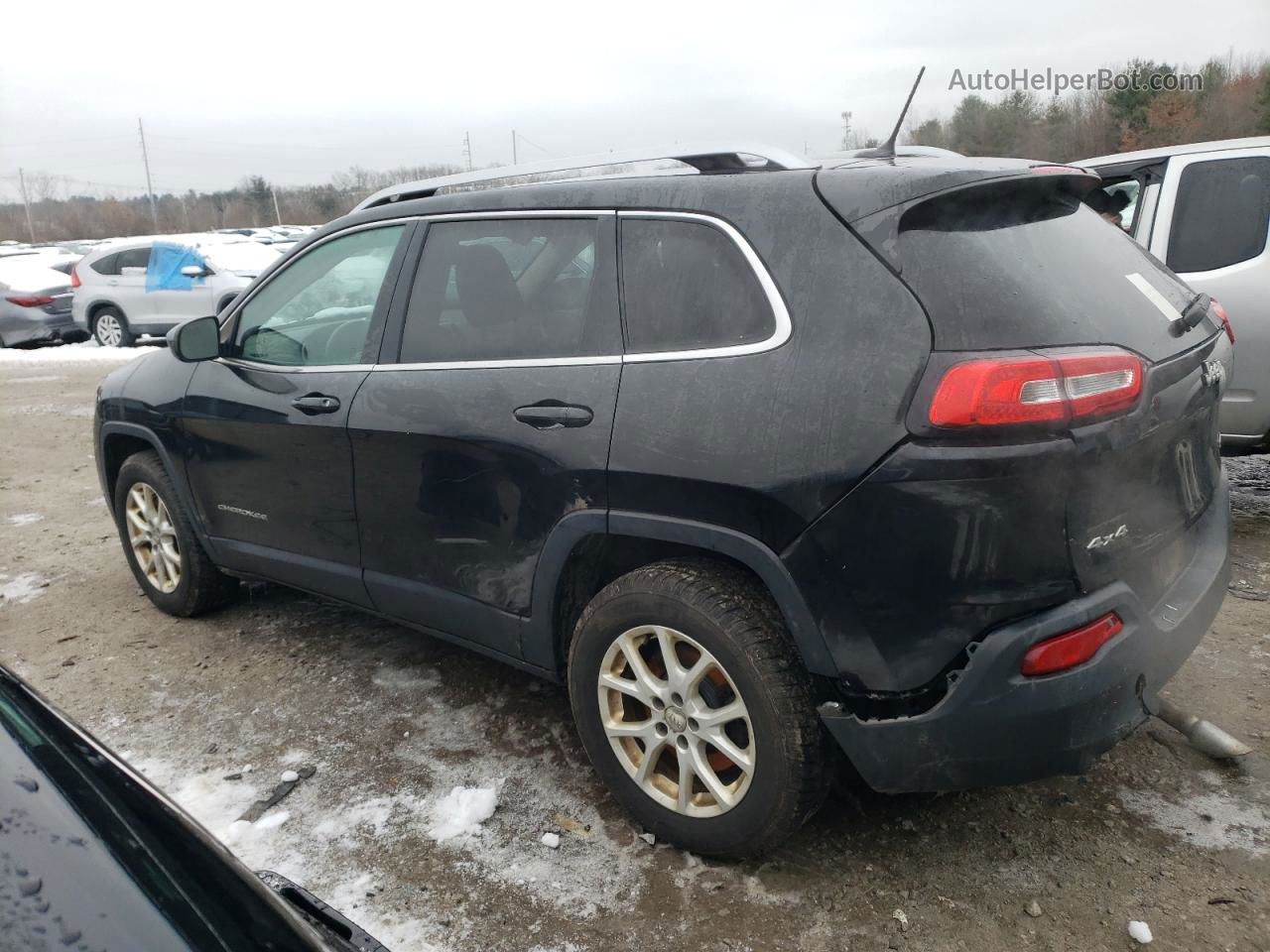 2014 Jeep Cherokee Latitude Black vin: 1C4PJMCS9EW257727