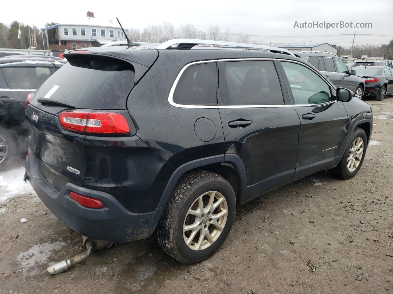 2014 Jeep Cherokee Latitude Black vin: 1C4PJMCS9EW257727