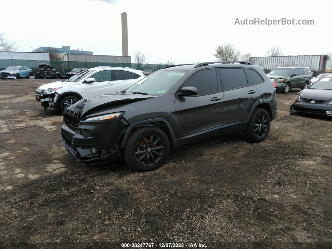 2014 Jeep Cherokee Latitude Gray vin: 1C4PJMCS9EW285902