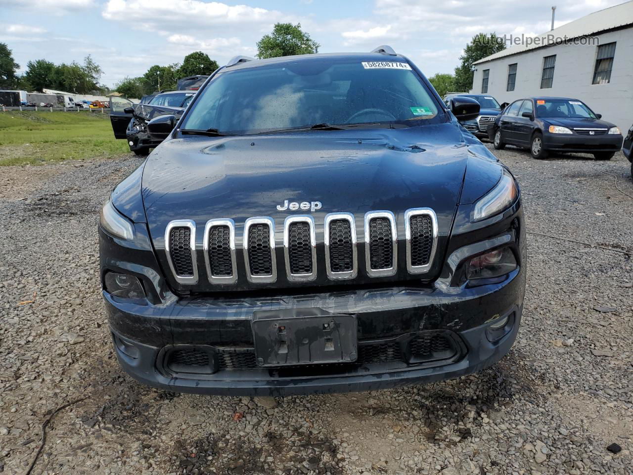 2014 Jeep Cherokee Latitude Black vin: 1C4PJMCS9EW301970