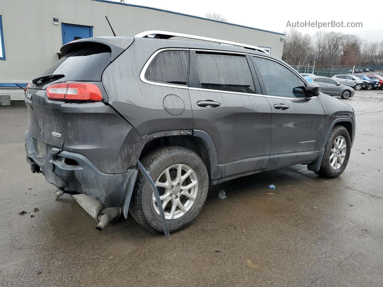 2015 Jeep Cherokee Latitude Gray vin: 1C4PJMCS9FW551887