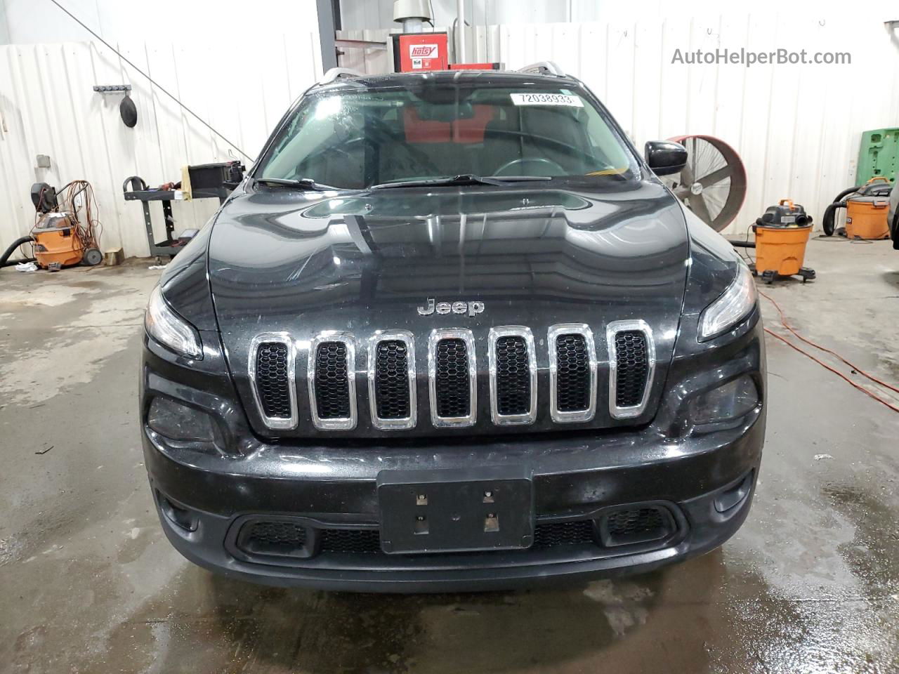 2015 Jeep Cherokee Latitude Черный vin: 1C4PJMCS9FW652637