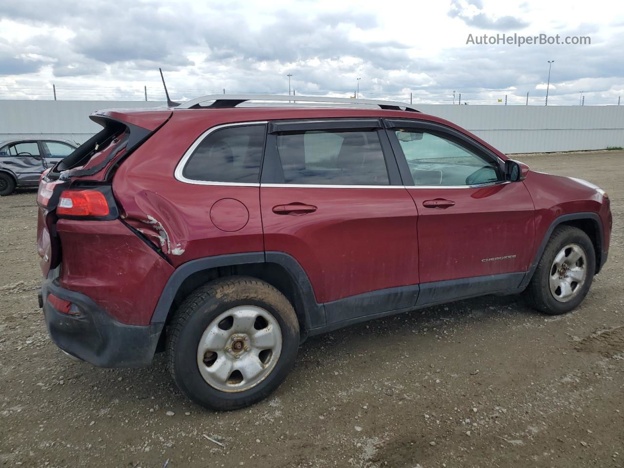 2016 Jeep Cherokee Latitude Red vin: 1C4PJMCS9GW189111