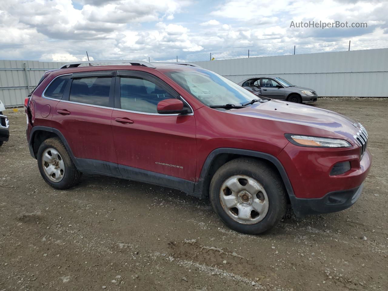 2016 Jeep Cherokee Latitude Red vin: 1C4PJMCS9GW189111