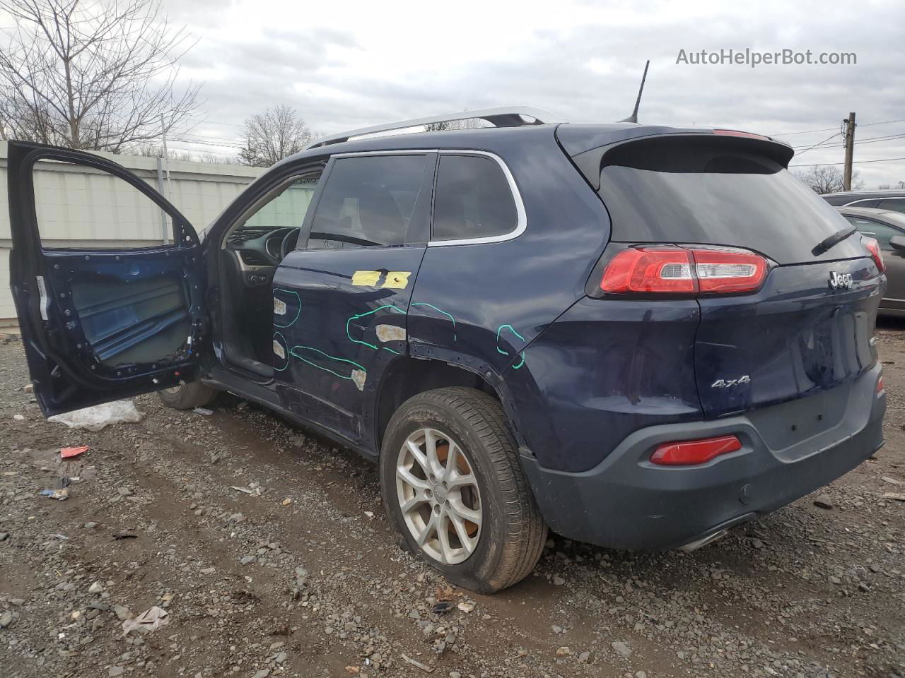 2016 Jeep Cherokee Latitude Blue vin: 1C4PJMCS9GW220082